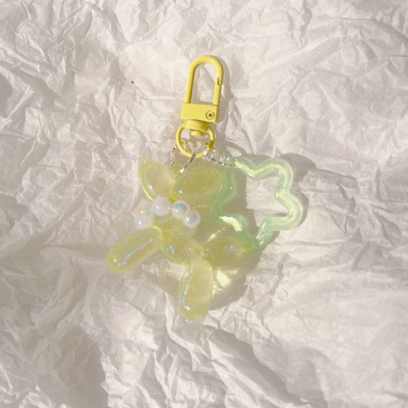 Perro luminoso Globo Verde transparente