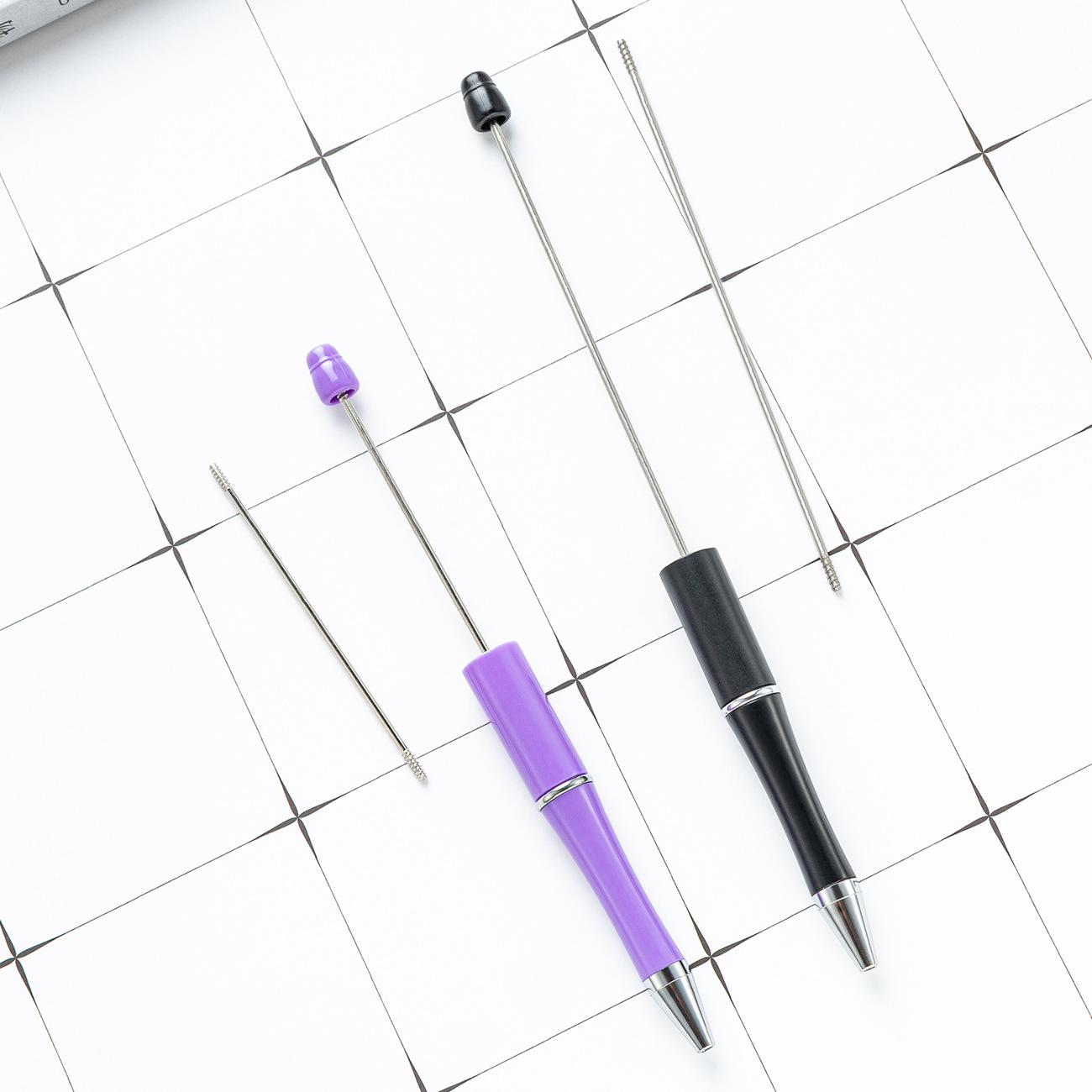 Diy bolígrafo especial de reemplazo de alambre alargado varilla de acero inoxidable con rosca personalizada bolígrafo de cuentas de alambre de cuentas