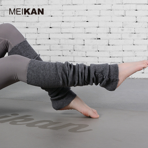 MEIKAN Professional Yoga Socks Over-the-Knee Stockings Women's Extra Long Pile Socks Leg Guards Knee Guard Sports Socks Long Style