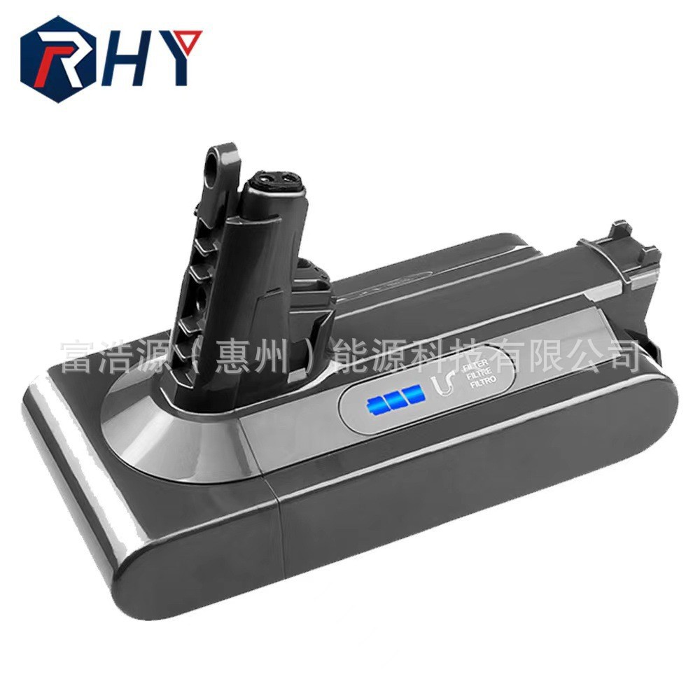 RHY适用于戴森V10手持吸尘扫地机器配件备用动力锂电池充电工具