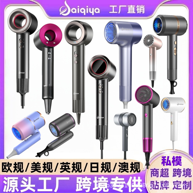 Secador de pelo de comercio exterior, fuerza de la marca Saiqiya, fábrica, peluquería para el hogar, secador de pelo, cuidado del cabello azul, secador de pelo transfronterizo