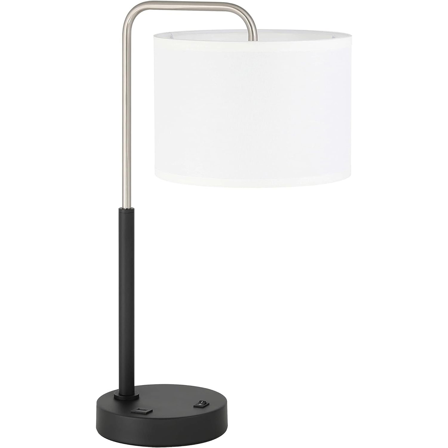 Comercio exterior estilo americano dormitorio cabezal de cama de hotel habitación de hotel lámpara de escritorio de metal USB tela de carga moderna iluminación simple