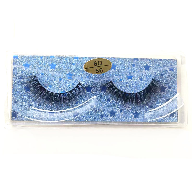 Pestañas postizas de fibra química tridimensional 3D que se curvan un par de pestañas multicapa gruesas ojos grandes y suaves pestañas cómodas