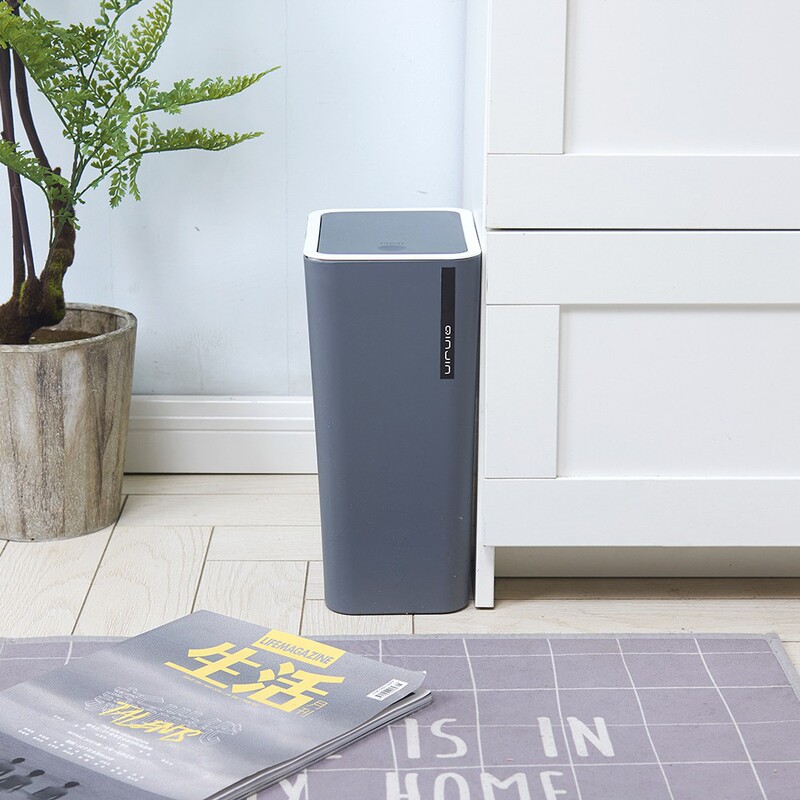 Cross-border household garbage can narrow pressure with lid living room garbage can toilet kitchen high color value a batch