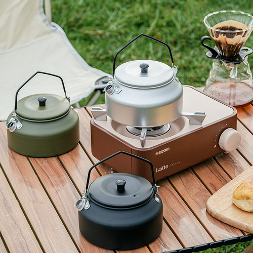 Cross-border outdoor kettle for camping and travel, portable tea kettle, lightweight outdoor kettle