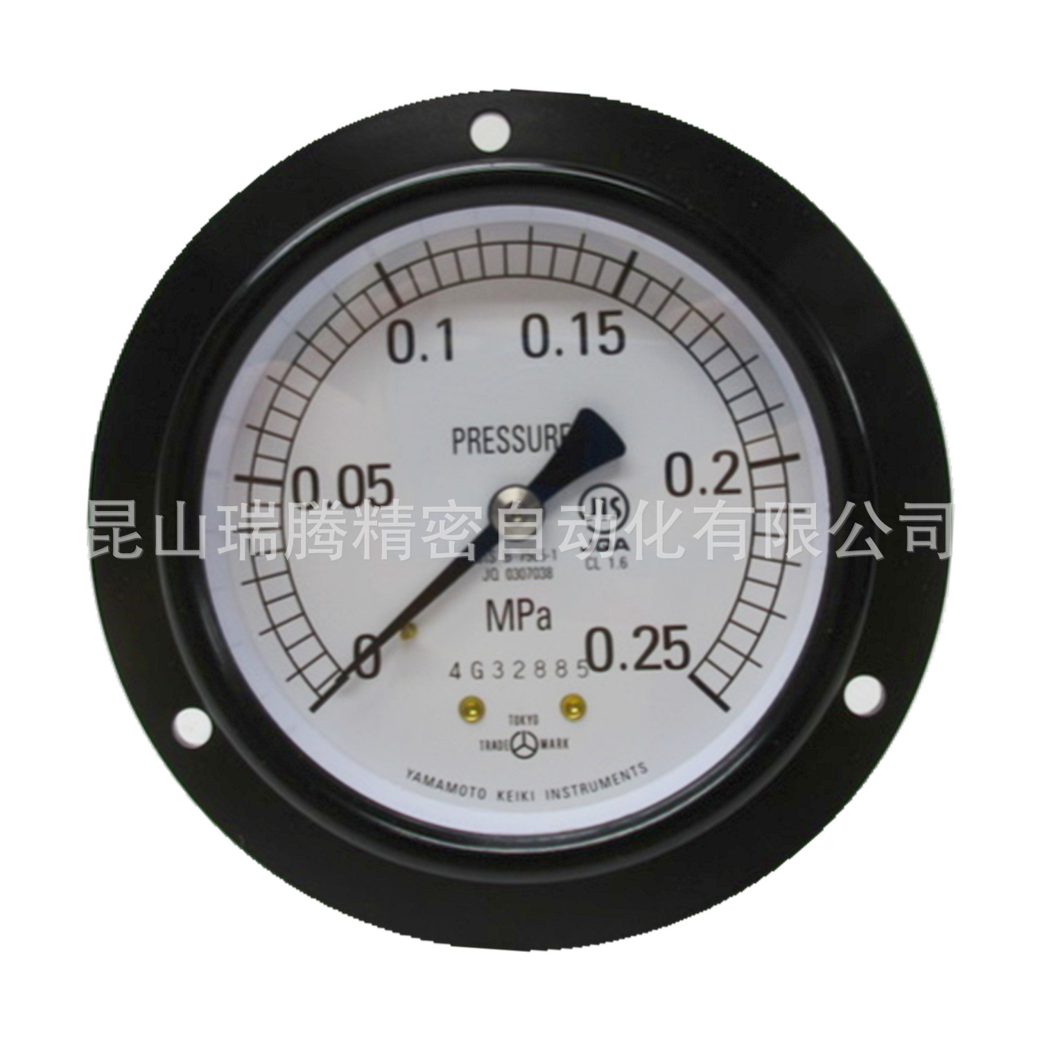 DU-G3/8-75X0.25MPa山本计器YamamotoKeiki轴向压力表