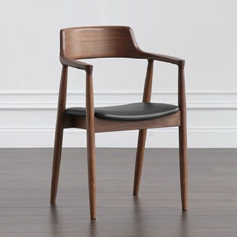 Nordic solid wood dining chair, President chair, Hiroshima chair, computer chair, cafe restaurant meeting chair, simple back chair