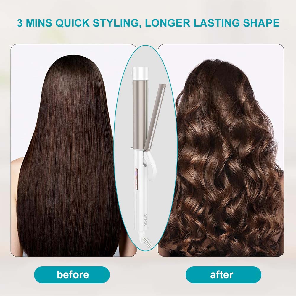 Winning star comercio exterior hogar transfronterizo automático gran onda eléctrica femenina férula esponjosa plancha de pelo varilla rizadora