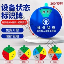 设备状态牌仪器标识卡标识状态卡机台三色机器运行管理标识垒德株