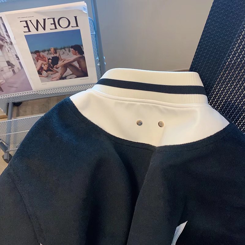 남성과 여성을 위한 미국 복고풍 국가 패션 잘생긴 스트리트 재킷 봄과 가을 느슨한 틈새 고급 야구 유니폼