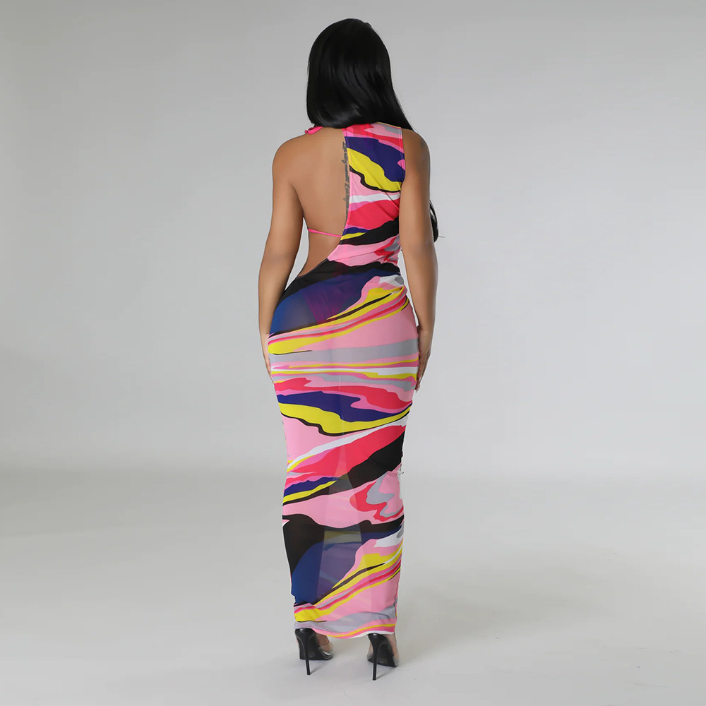 3 Piece Set Quantity Women's Printing Printing Patchwork 3 Piece Set Bikinis