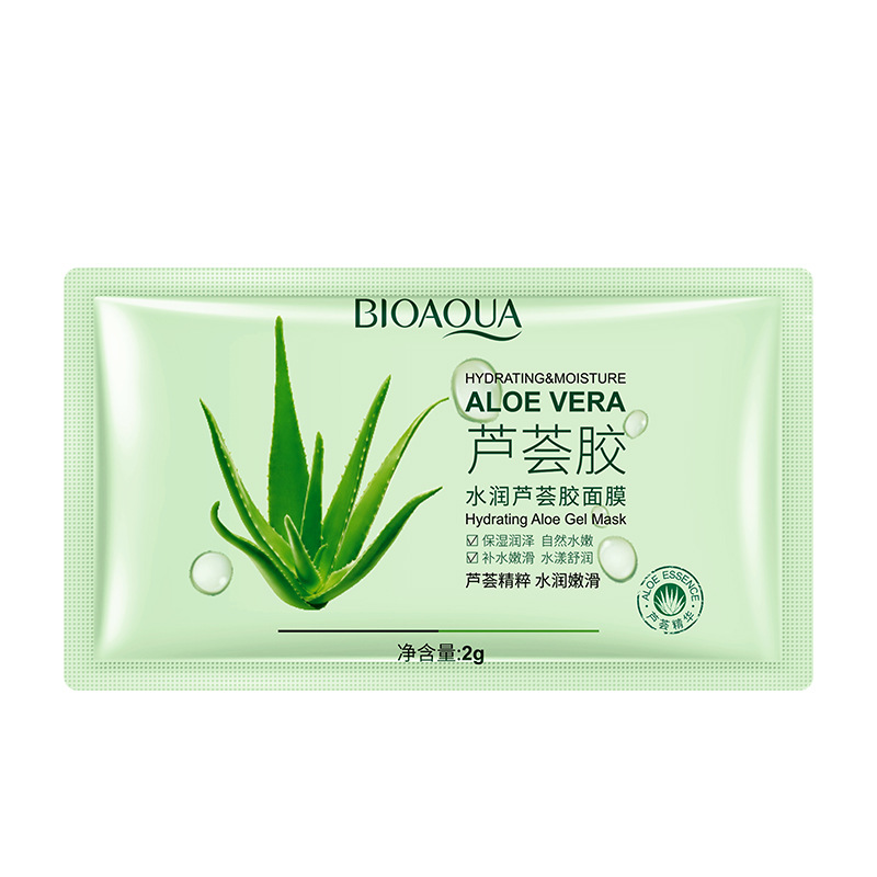 Mascarilla de Gel Hidratante de Aloe Vera Boquanya, Mascarilla Humectante sin Enjuague, Mascarilla de Gel de Colágeno para la Noche