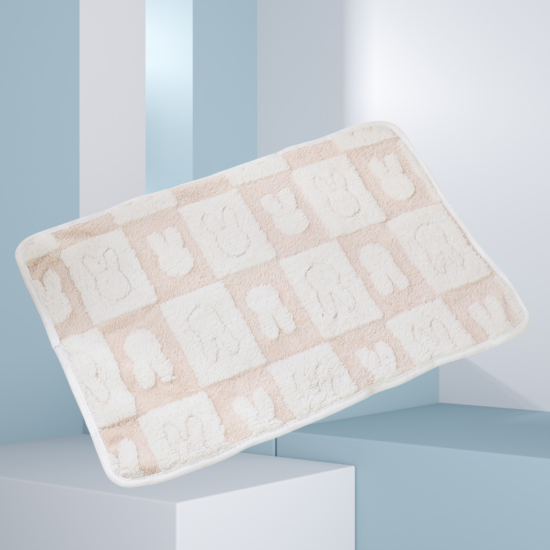 Mantas para mascotas otoño e invierno almohadillas cálidas para perreras de lana de coral manta de doble cara manta súper suave y lavable a máquina manta para perros y gatos de cuatro estaciones