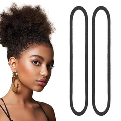 跨境亞馬遜熱銷超長加大35cm捲髮高馬尾高彈力發圈橡皮筋頭繩髮飾