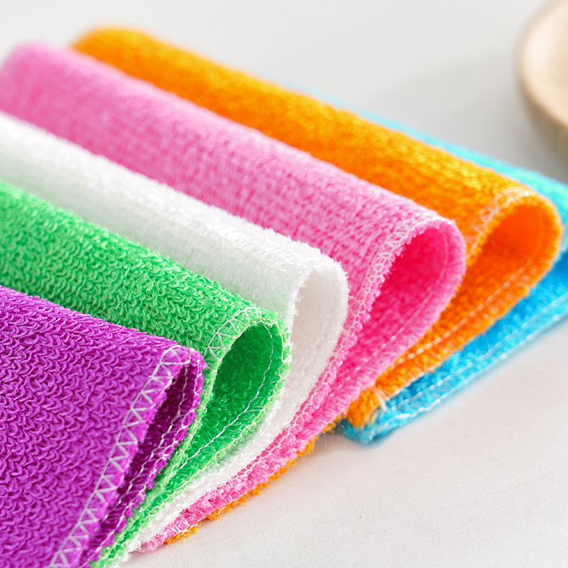 Double-layer thickening bamboo fiber non-oil absorbent cloth, no shedding of hair, kitchen cleaning cloth, kitchen cleaning cloth 