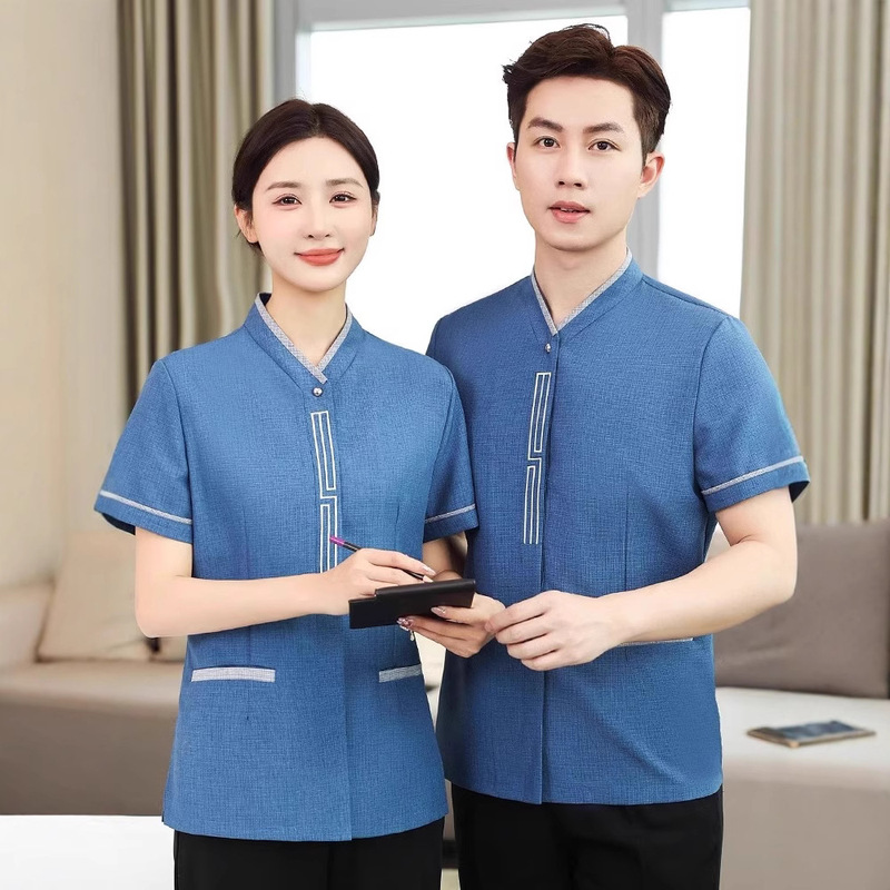 Hotel Cleaning Work Uniforms, Long-Sleeved Women's Autumn and Winter Clothing, Mall Property Manager Uniforms, Short-Sleeved Autumn and Winter Uniforms Hotel Cleaning Work Uniforms, Long-Sleeved Women's Autumn and Winter Clothing, Mall Property Manager Uniforms, Short-Sleeved Autumn and Winter Uniforms