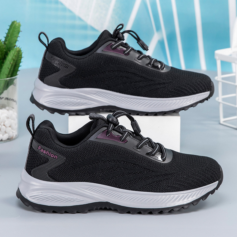 Productos genuinos pies zapatos viejos zapatos de mujer primavera mamá zapatos de papá cómodo de mediana edad y ancianos transpirable caminar zapatilla de deporte casual
