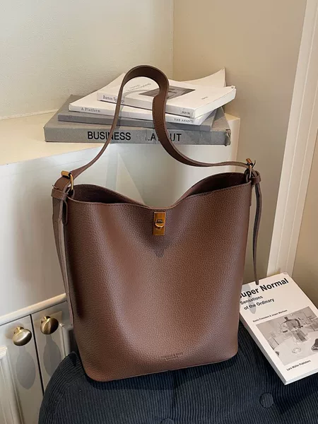 Retro Style Armpit Bag Commuter Bag Women's 2025 Autumn and Winter New Style Simple Large Capacity Bucket Bag Versatile Crossbody Bag