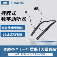 挂脖式助听器老人专用跨境可充电声音放大器耳聋32通道集音器新款