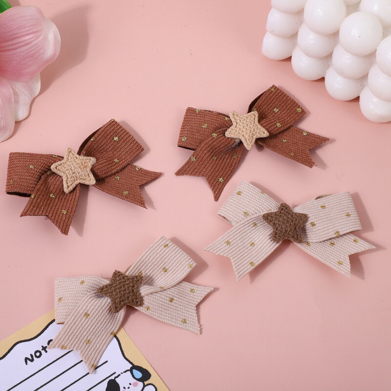 Autumn and Winter Korean Style Korean Star Bow Jewelry Accessories DIY Hair Accessories Bag Shoes Hats Clothing Decoration Accessories
