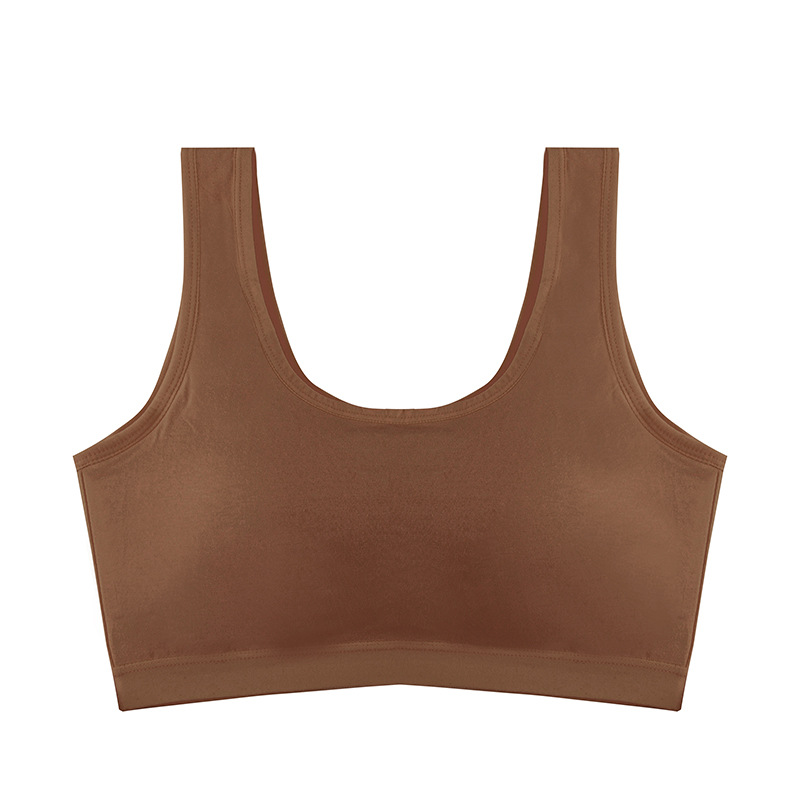 Belleza espalda ropa interior Mujer de una pieza en el pecho sin anillo de acero pequeño pecho empujar hacia arriba chaleco anti-caída chica sujetador verano