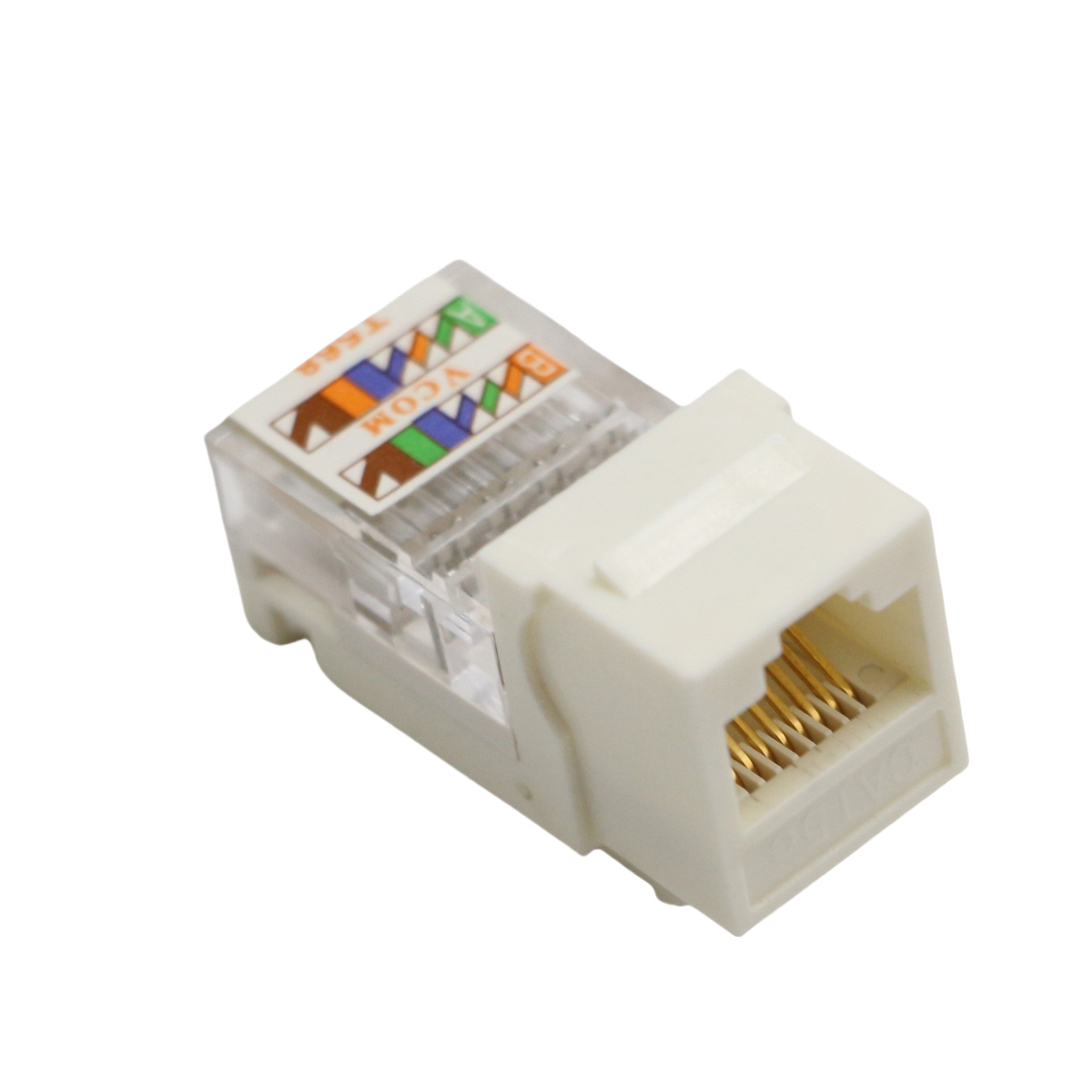 CAT5e 슈퍼 5 종류의 와이어 프리 정보 모듈 (흰색)