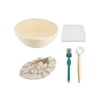 Set 4 (bread basket+13 -inch double -eyed powder+trapezoidal scraper+green cutting knife