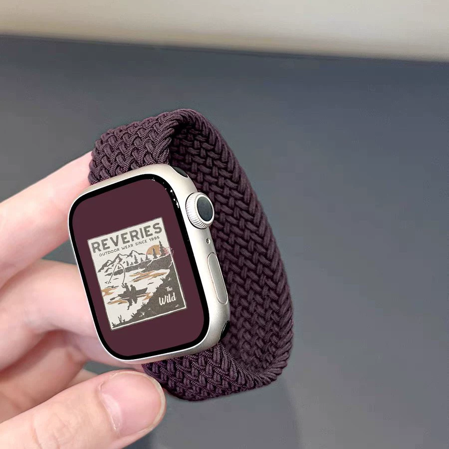 Подходит к iWatch 9876543 Apple 38/40/41/42S(10) мм однооборотный эластичный браслет