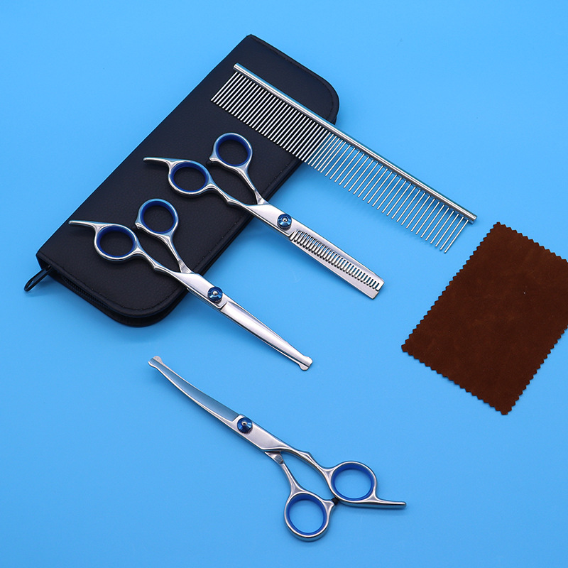 Juego de tijeras de peluquería para mascotas