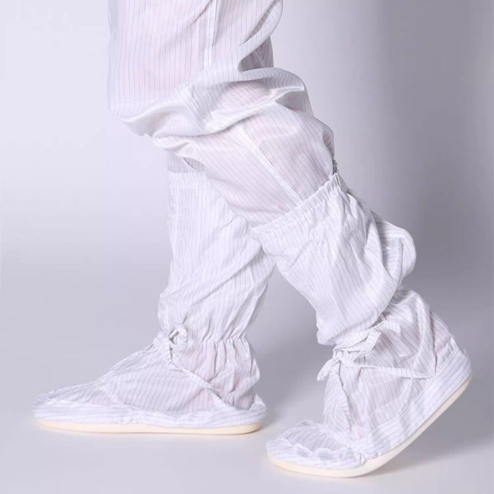 无尘鞋防静电长筒鞋食品电子厂加厚鞋套软底舒适高筒长统靴防护鞋