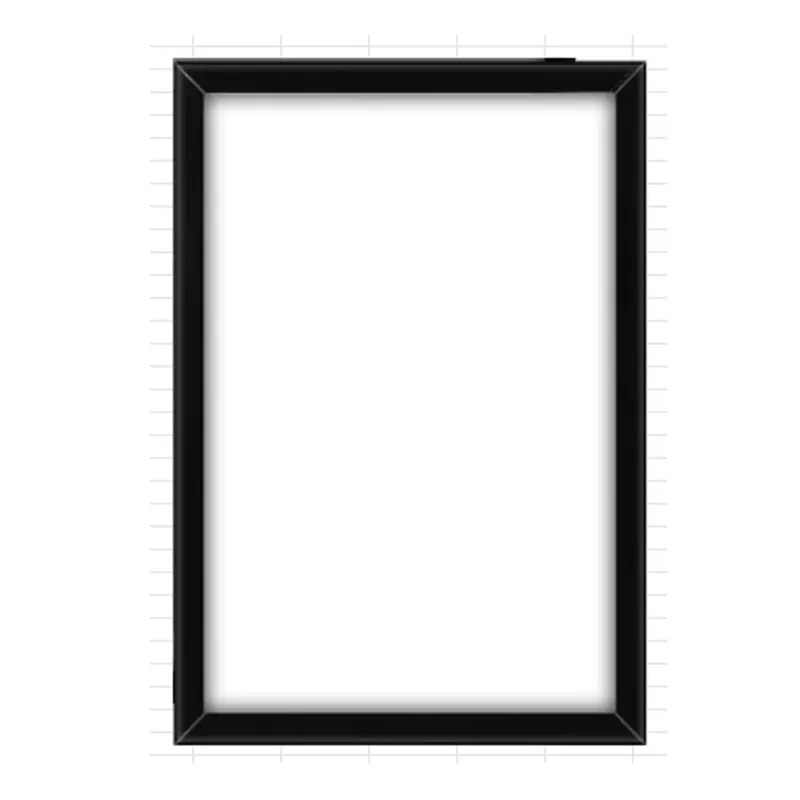 跨境新款PVC透明塑料相框diy白色卡纸相框画框摆件礼品厂家批发