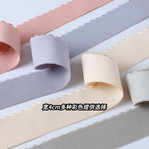 【Factory Direct Sale】Colorful crescent-shaped elastic band nylon material toothed skin-friendly waistband auxiliaries
