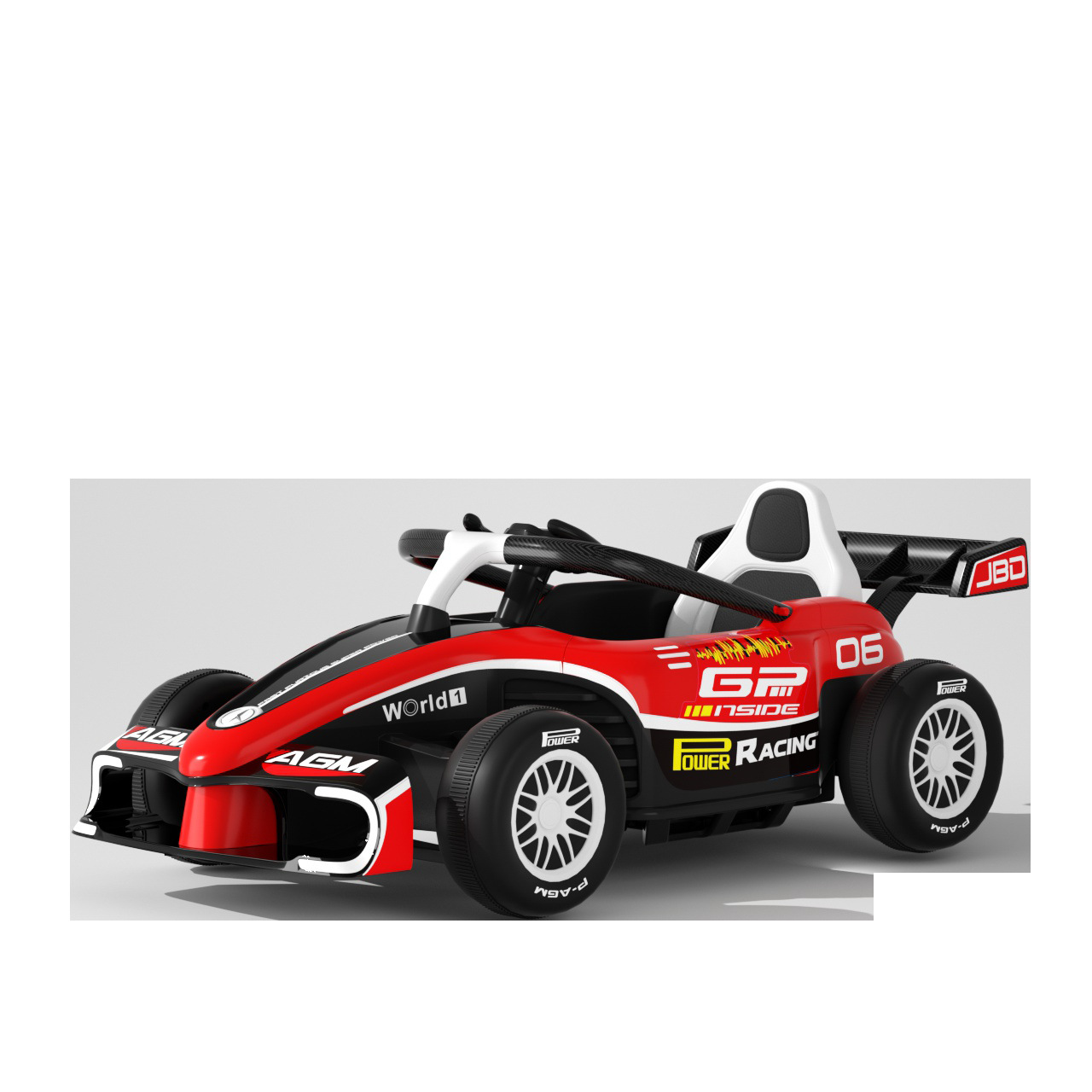 Vehículo eléctrico de doble conducción recargable con función de control remoto para el coche de batería de cuatro ruedas de kart de deriva