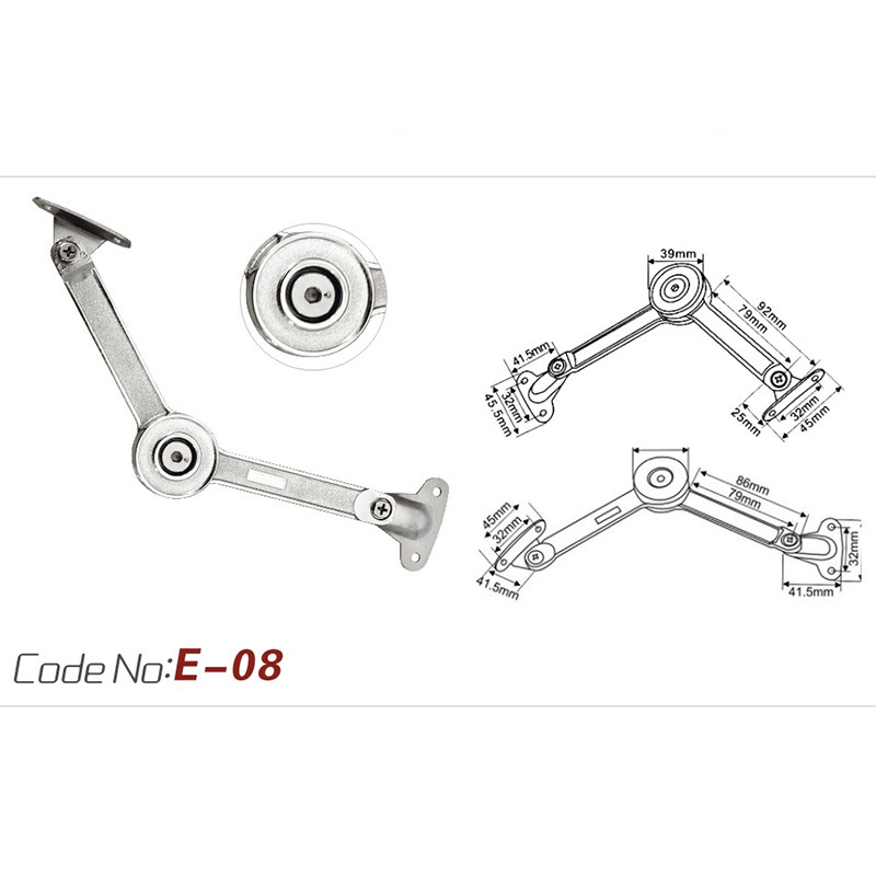 Parada a voluntad Varilla de soporte Puerta de gabinete engrosada Puerta abatibada Armario Maquinaria Aleación de zinc Parada a voluntad Varilla de soporte Parada a voluntad