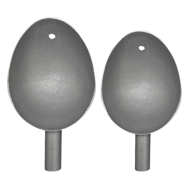 Shareshark suministros de pesca accesorios de artes de pesca al por mayor cebo cabeza cuchara de cebo de aleación de titanio cuchara de oro cuchara de pesca