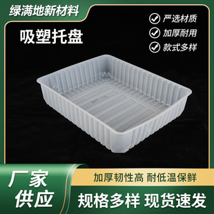 Disposable Fresh-Keeping Box Blister Tray Freezer Tray 2924 Transparent White Air-Locking Fresh-Keeping Box Packaging Box