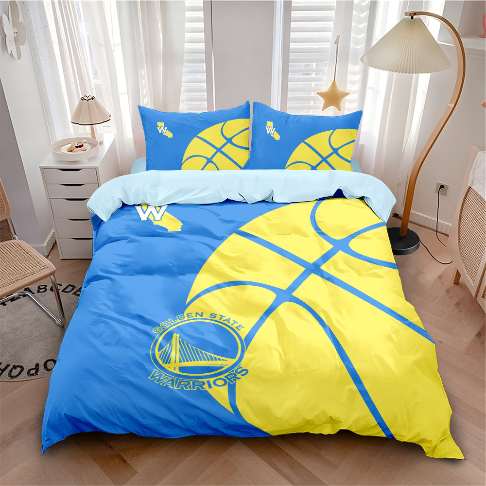 Juego de cuatro piezas de baloncesto de la nba, ropa de cama de los lakers, ropa de cama de los Warriors de Golden state, ropa de cama del dormitorio masculino, juego de tres piezas