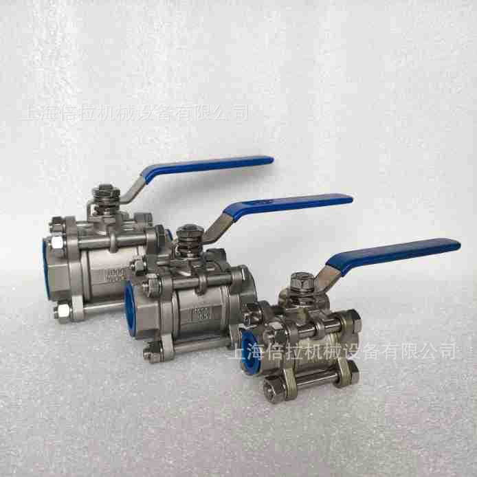 TENHEFLOW三片式不锈钢球阀内丝螺纹启动器球阀B301M 11 /2