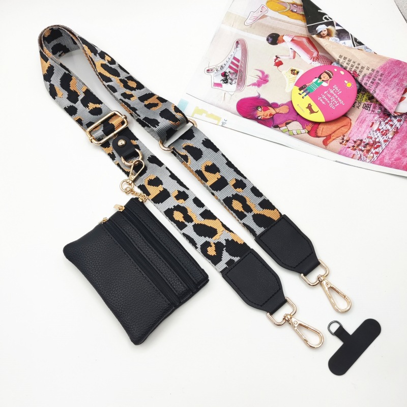 101g Weight Bag Strap Bag Accessories Type 1 Piece, 1 Set Quantity Casual, Daily Occasion Polyester Material Geometric, Leopard Pattern Simple Style, Classic Style Style 1 Piece 1 Set Polyester Geometric Leopard Bag Strap 7