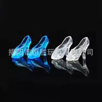 Прозрачные туфли на высоком каблуке Crystal Princess новая кукла на высоком каблуке игрушечная обувь многоцветная Смешанная