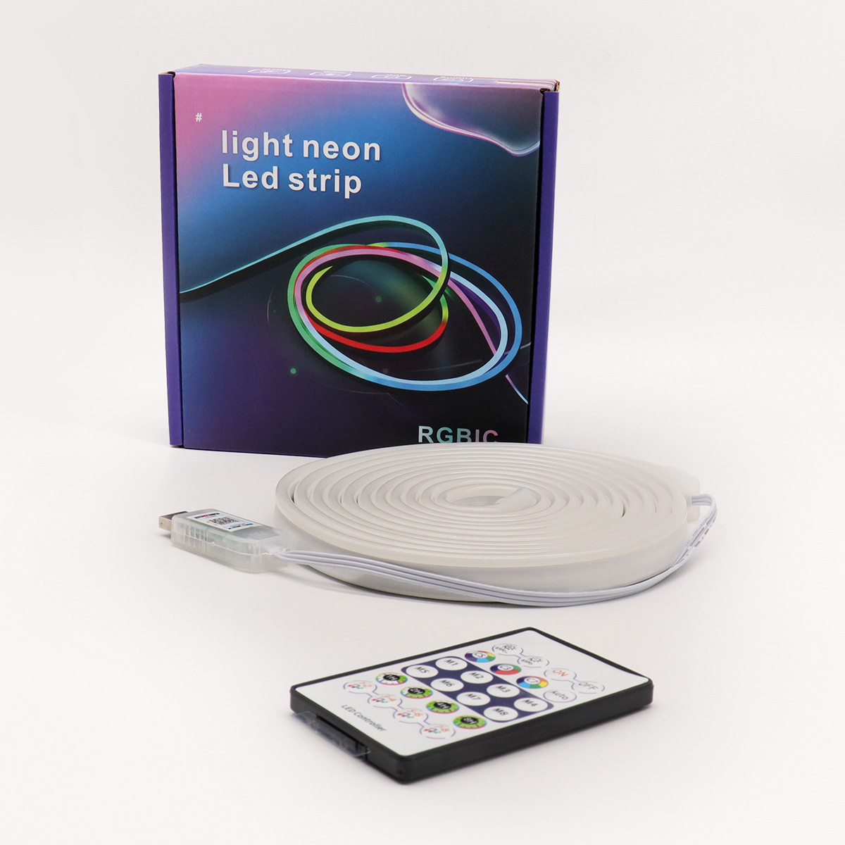 USB iluminación de neón flexible modelado DIY inteligente APP corredor de agua decoración atmósfera pick-up de sonido de deporte electrónico