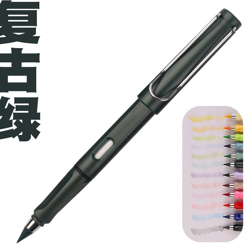 작은 막대 색상 연필-복고풍 녹색