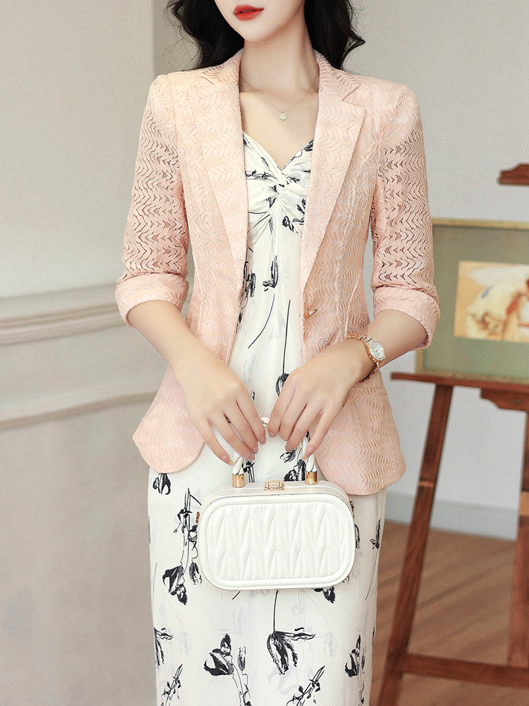 Lace classic suit jacket