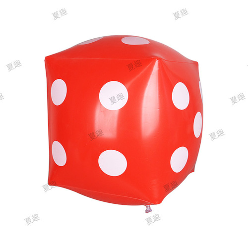 Supply of event inflatable dice PVC blowing dice KTV party toys inflatable toy sieve