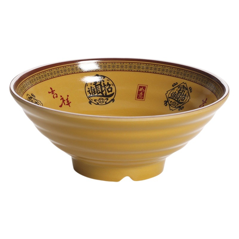 Melamine imitation porcelain noodle bowl beef soup noodle bowl commercial Malatang bowl thickened plastic rice noodle bowl