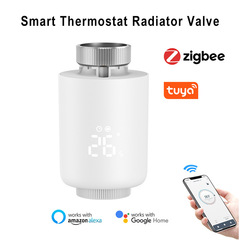 Tuya zigbee 温度制御バルブ自動 Tuya 温度制御バルブ携帯電話リモコンホームフロア暖房スマートサーモスタット