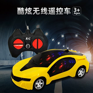 跨境四通遥控汽车带灯光无线遥控跑车玩具礼品电动玩具车批发