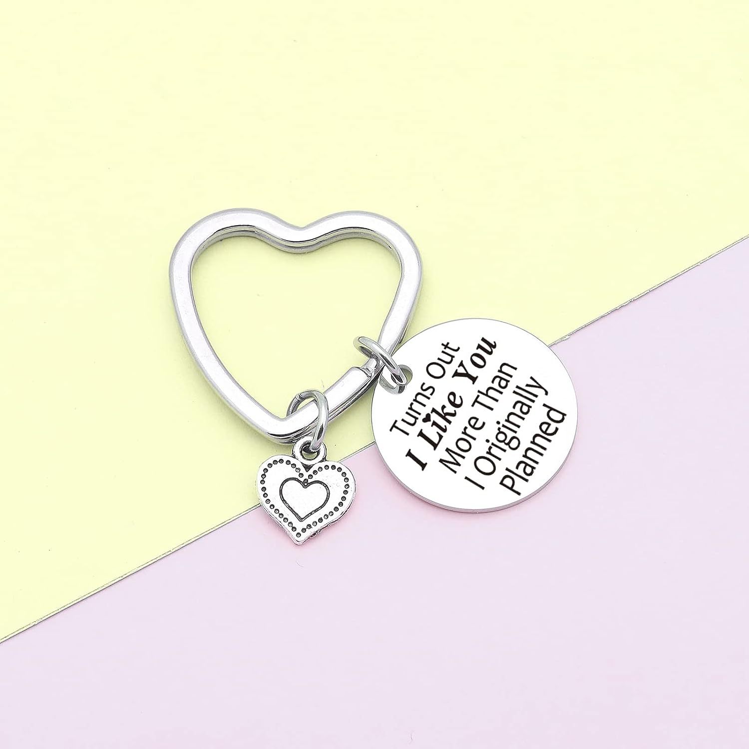 Letter, Heart Shape Pattern Simple Style Letter Heart Shape 201 Stainless Steel Valentine'S Day Unisex Keychain