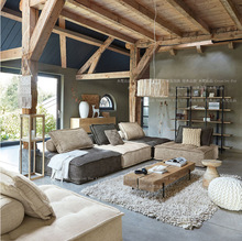 北欧风格源自荷兰轻奢沙发意大利风设计皮埃蒙特布艺意式方块沙发