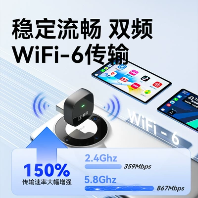 The Original Car's Carplay Is Converted to Wireless Hicar, Suitable for Huawei Mobile Phones, Car Connectivity, and Is Specifically for Volkswagen and Audi Vehicles
